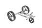 Preview: Lithium Elektro Golf Trolley Kolibri® K1, Rahmen nachpolierbar, schnell-zerlegbar/-klappbar, mit Bergabfahrbremse, Fernbedienung als Option